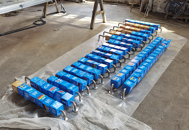 元素周期表翻轉牌-不銹鋼翻翻樂